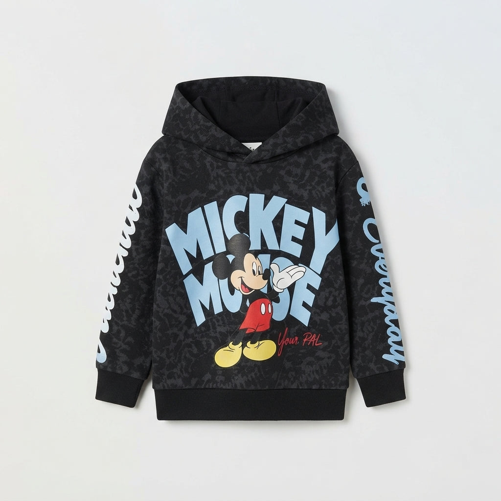Pantalón de Chándal para Niño "Mickey Mouse" - Negro con Textura