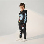Pantalón de Chándal para Niño "Mickey Mouse" - Negro con Textura