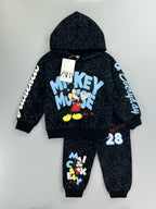 Pantalón de Chándal para Niño "Mickey Mouse" - Negro con Textura