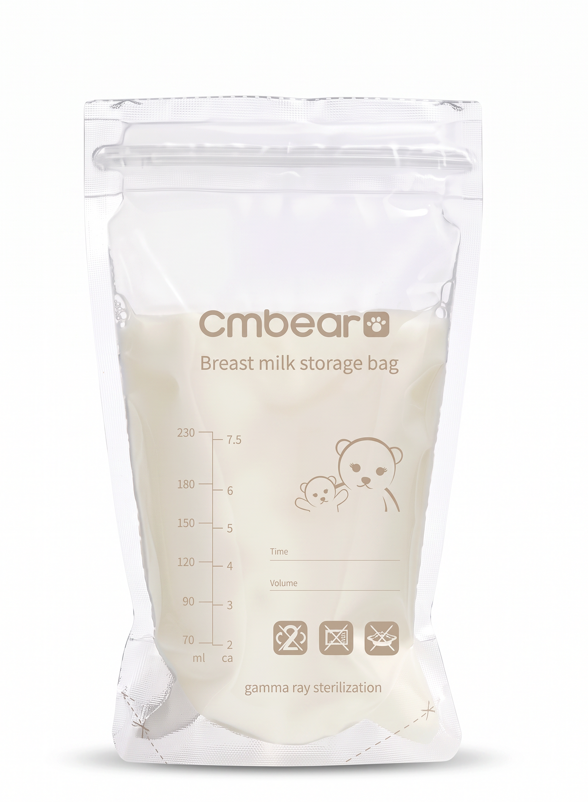 Bolsa de almacenamiento de leche materna EmpiBy Cmbear con cierre hermético y escala de medición graduada