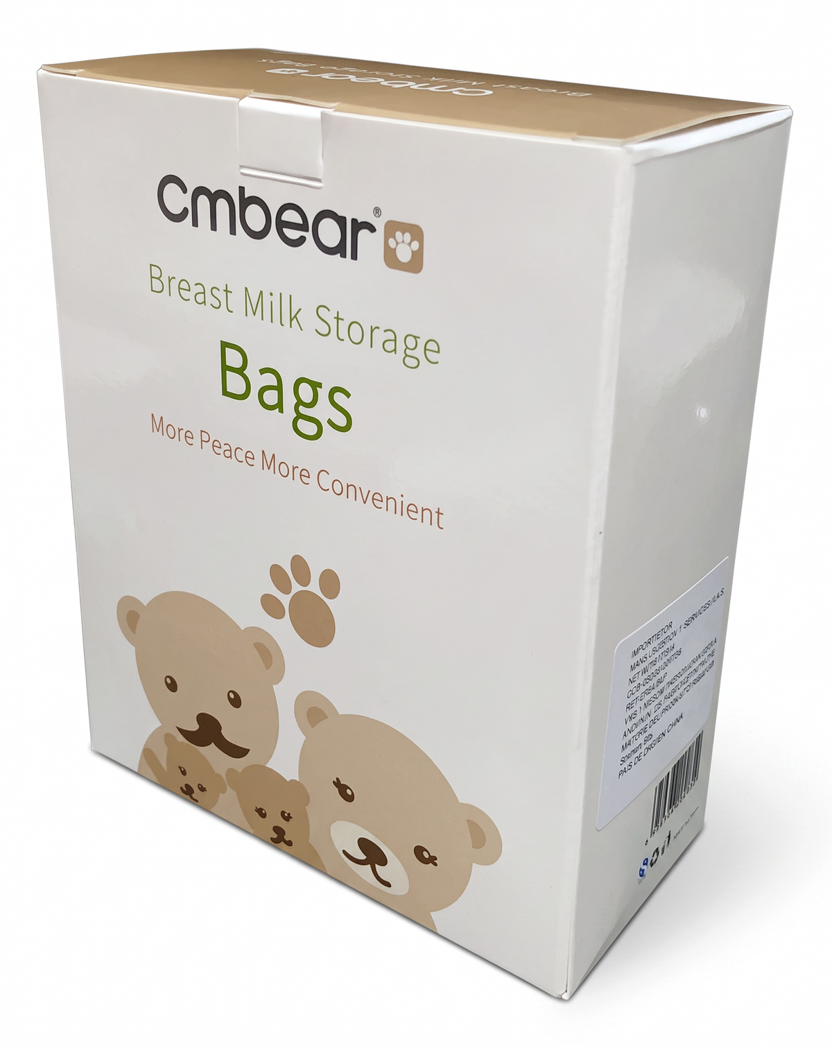 Caja de 30 bolsas de almacenamiento de leche materna EmpiBy Cmbear, preesterilizadas y libres de BPA con cierre doble