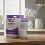 Caja y bolsa de almacenamiento de leche materna EmpiBy de 120 ml con cierre hermético y diseño libre de BPA