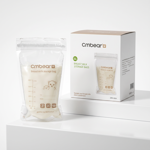 Bolsas de almacenamiento de leche materna EmpiBy Cmbear con cierre hermético doble y zona de escritura, pack de 30.