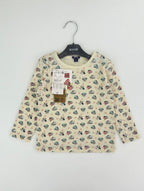 Camiseta de manga larga EmpiBy color crema con tejido acanalado y estampado de Minnie Mouse para niña