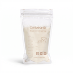 Bolsa de almacenamiento de leche materna Cmbear de EmpiBy con cierre hermético, escala de medición y zona de escritura.