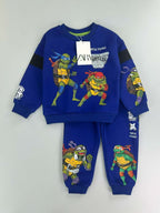 Conjunto EmpiBy de sudadera y pantalón jogger azul para niño con estampado de las Tortugas Ninja