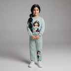Conjunto EmpiBy de dos piezas para niña en verde menta con estampado de la Princesa Jazmín y detalles dorados
