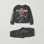 Conjunto EmpiBy de sudadera y pantalón gris de Spider-Man para niño con estampado del superhéroe de Marvel