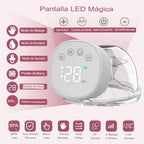 Extractor de leche eléctrico manos libres EmpiBy con pantalla LED, modos de masaje y succión, diseño ergonómico