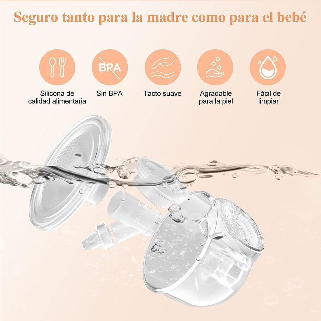 Piezas de silicona del extractor de leche EmpiBy S11, libres de BPA, suaves y fáciles de limpiar para lactancia.