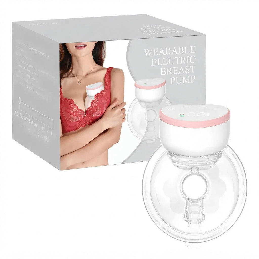 Extractor de leche manos libres EmpiBy portátil y digital con diseño ergonómico y niveles de succión ajustables