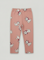 Leggings acanalados rosas EmpiBy con estampado de Marie de Los Aristogatos para niña