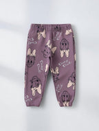 Pantalón de chándal EmpiBy color malva con estampado de Daisy Duck y puños elásticos para niña
