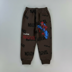 Pantalón de chándal EmpiBy de Spider-Man en color marrón con estampado de Marvel y gráfico del superhéroe