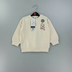 Sudadera EmpiBy de Disney Marie en color marfil con estampado de la gatita y botones de presión en el hombro