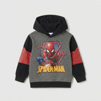 Sudadera con capucha EmpiBy de Spider-Man para niño en gris, rojo y negro con estampado del superhéroe en el frente