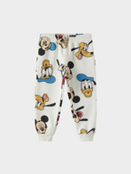 Pantalones infantiles EmpiBy de color crema con estampado de Mickey, Minnie, Donald, Goofy y Pluto