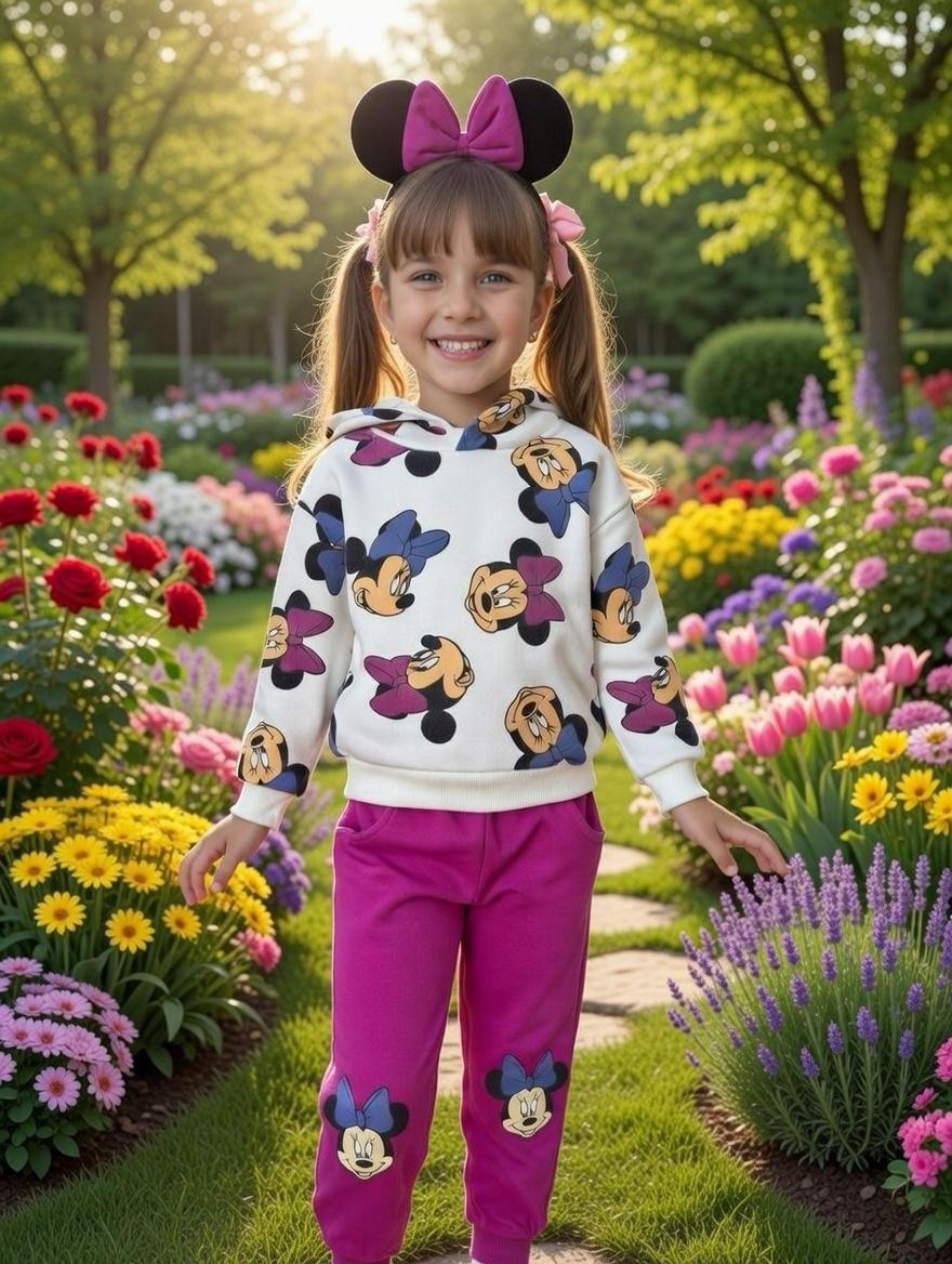 Sudadera Minnie Morada 