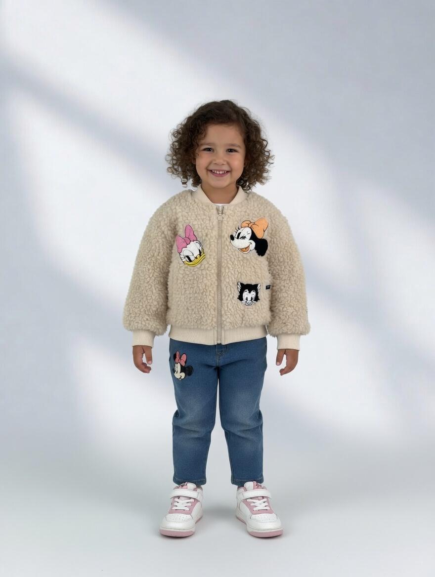 Conjunto Disney Teddy Magic – Chaqueta de Borreguito & Jeans con Estilo